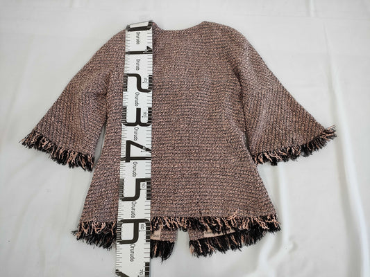 (10462_0116) CHANEL CHANEL Pink Beige Jacket CC Button 34 Jacket