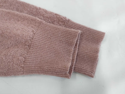 (10462_0117) CHANEL CHANEL Pink Pearl Button Mohair Cashmere Cardigan Size 36 Cardigan