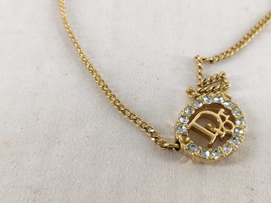 (10461_0355) Dior Dior Necklace Logo Circle Necklace