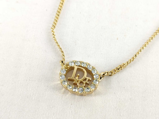 (10461_0355) Dior Dior Necklace Logo Circle Necklace