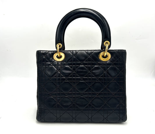 (10460_0343) Dior Canage Leather 2-Way Bag