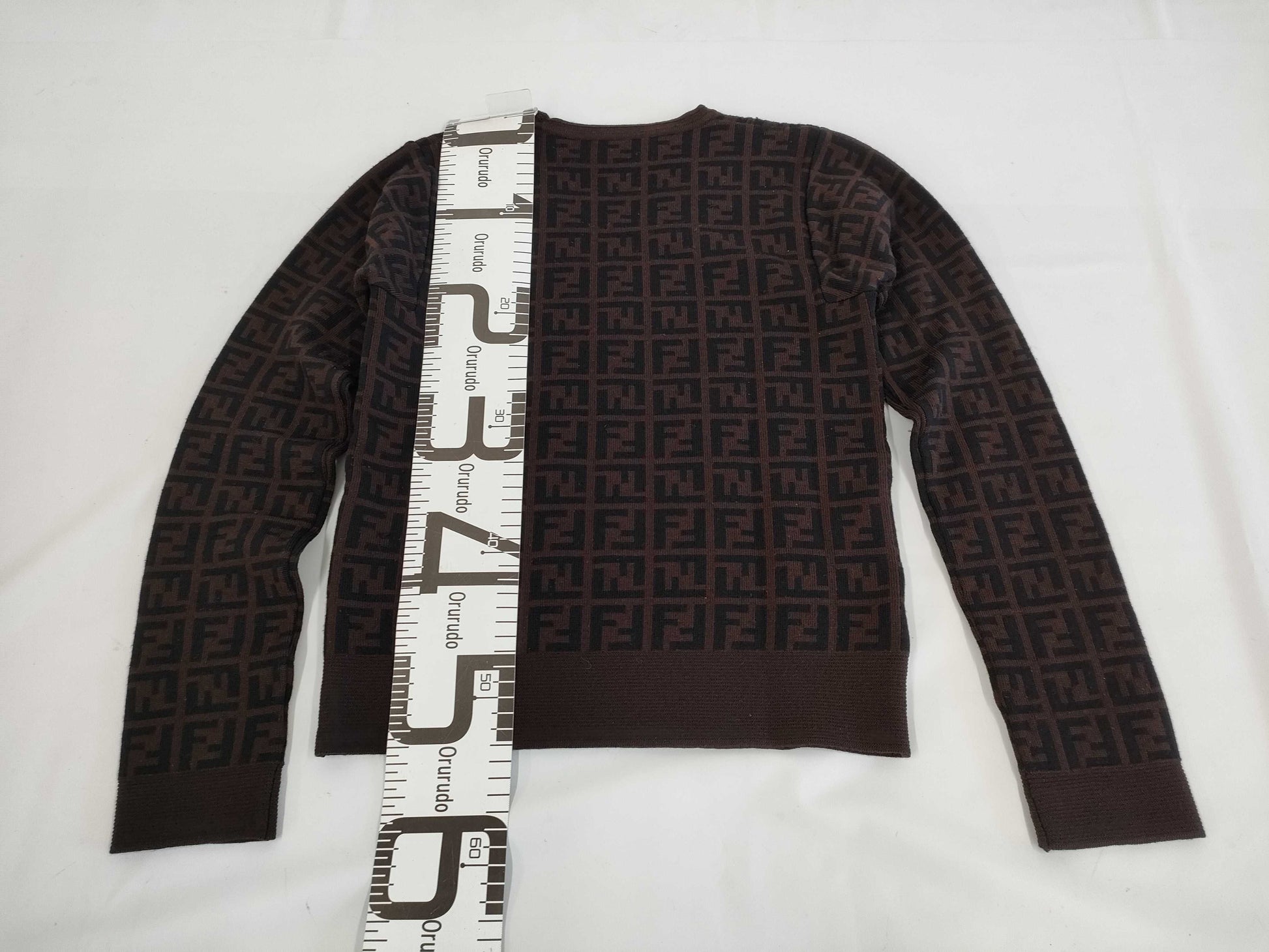 (10462_0255) FENDI Zucca Sweater 42 Tops