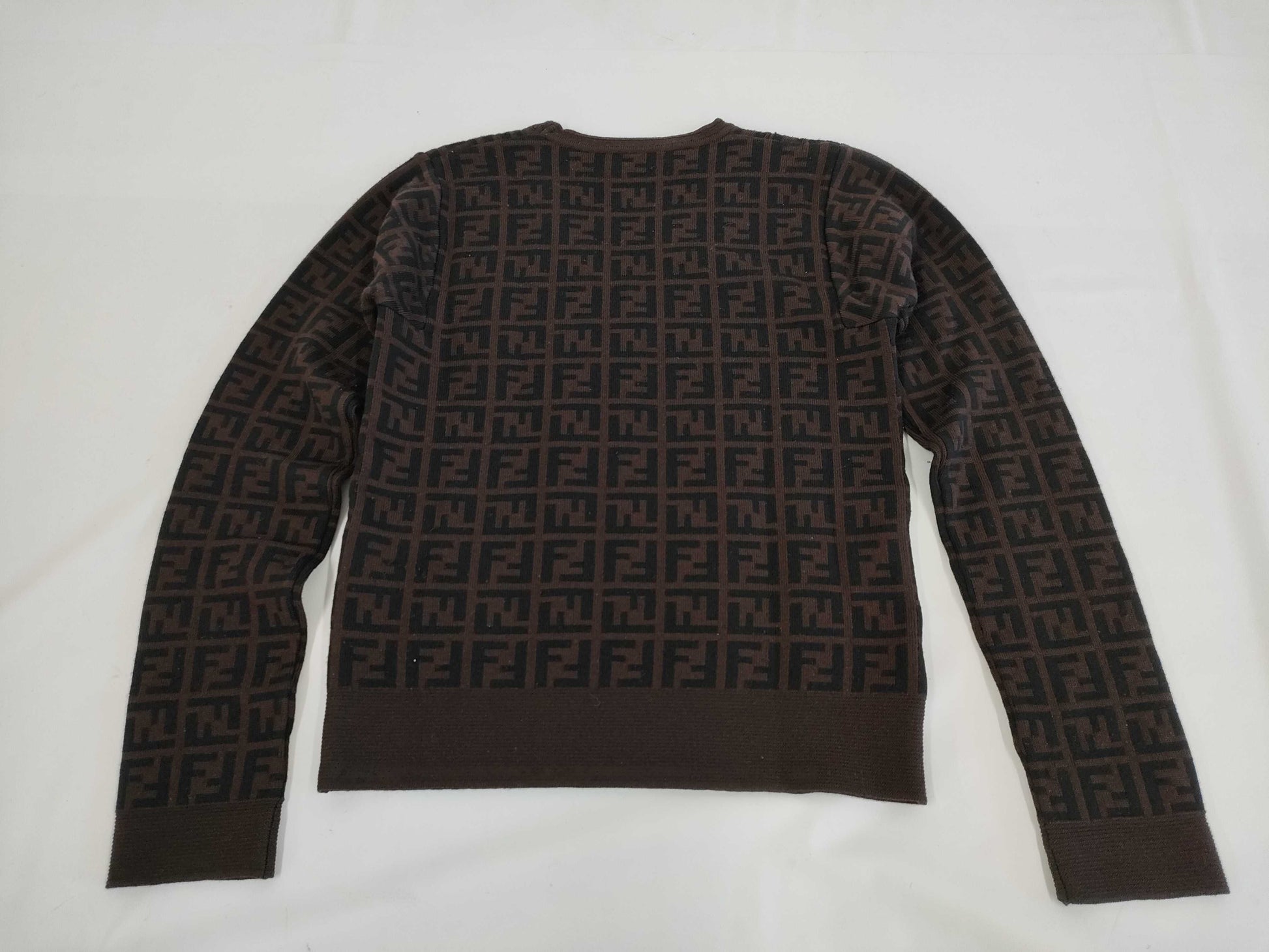 (10462_0255) FENDI Zucca Sweater 42 Tops