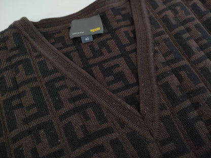 (10462_0255) FENDI Zucca Sweater 42 Tops
