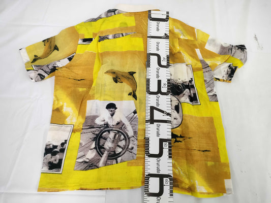 (10462_0337) Dior Christian Dior SPORTS Short Sleeve Shirt All Over Pattern M Top