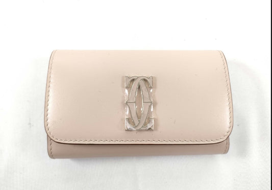 (10461_0056) Cartier Cartier Double C De Cartier 6-Row Key Case Key Case