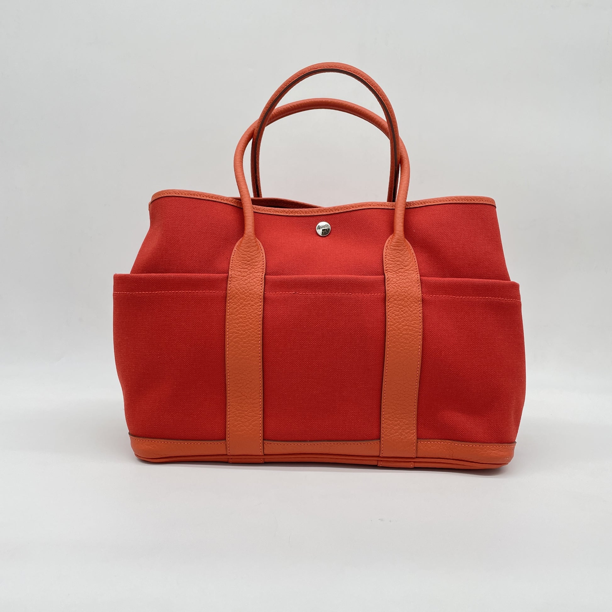 HERMES Garden Pocket X Engraved Handbag