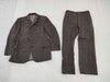 (10462_0227) BURBERRY Burberry Suit Set Up Jacket Business Button Men's Herringbone Cedar Twill Wool Size 165 C-TK83 Jacket
