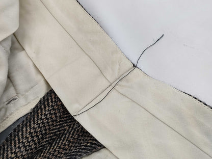(10462_0227) BURBERRY Burberry Suit Set Up Jacket Business Button Men's Herringbone Cedar Twill Wool Size 165 C-TK83 Jacket