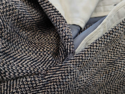 (10462_0227) BURBERRY Burberry Suit Set Up Jacket Business Button Men's Herringbone Cedar Twill Wool Size 165 C-TK83 Jacket