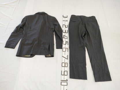 (10462_0228) BURBERRY SUPER120S Sheep Burberry London Men's Jacket Striped Set Suit Pants Set Club Collection Iridescent Lining Size L Jacket