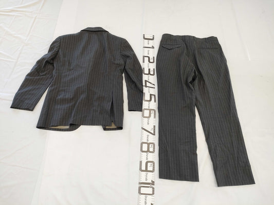 (10462_0228) BURBERRY SUPER120S Sheep Burberry London Men's Jacket Striped Set Suit Pants Set Club Collection Iridescent Lining Size L Jacket