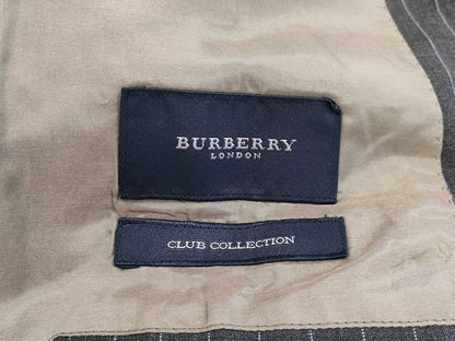 (10462_0228) BURBERRY SUPER120S Sheep Burberry London Men's Jacket Striped Set Suit Pants Set Club Collection Iridescent Lining Size L Jacket