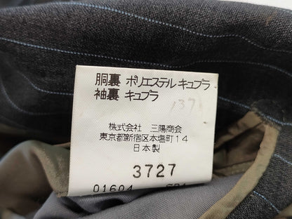 (10462_0228) BURBERRY SUPER120S Sheep Burberry London Men's Jacket Striped Set Suit Pants Set Club Collection Iridescent Lining Size L Jacket