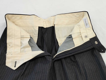 (10462_0351) Dior Christian Dior Men's Jacket Size 57 Striped Double Pants Set Jacket