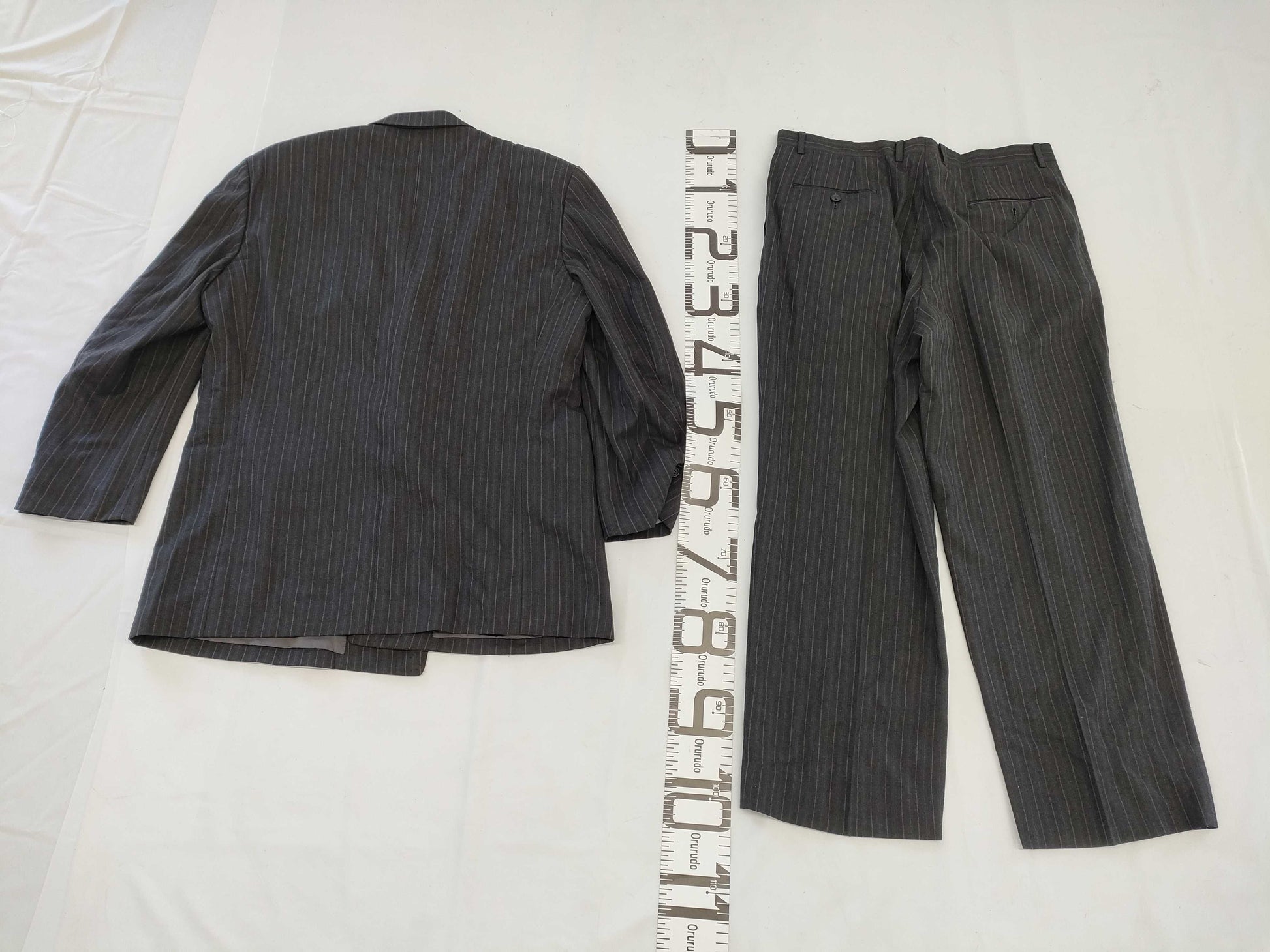 (10462_0351) Dior Christian Dior Men's Jacket Size 57 Striped Double Pants Set Jacket
