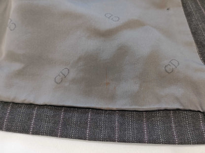(10462_0351) Dior Christian Dior Men's Jacket Size 57 Striped Double Pants Set Jacket