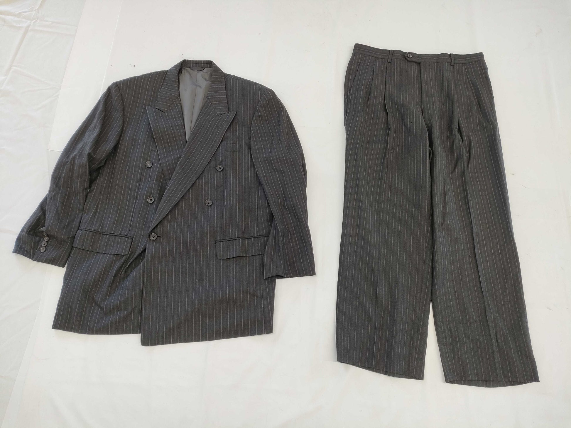 (10462_0351) Dior Christian Dior Men's Jacket Size 57 Striped Double Pants Set Jacket