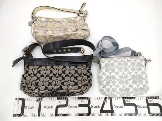 (10463_0074) COACH Coach Bag 3-Piece Set Bag