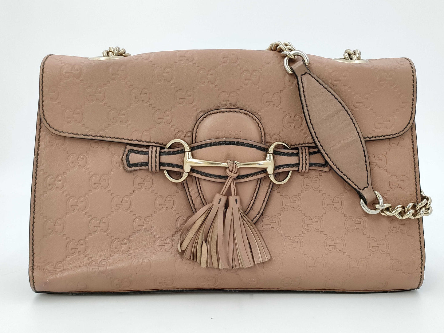 GUCCI Horsebit Shoulder Bag