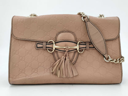 GUCCI Horsebit Shoulder Bag