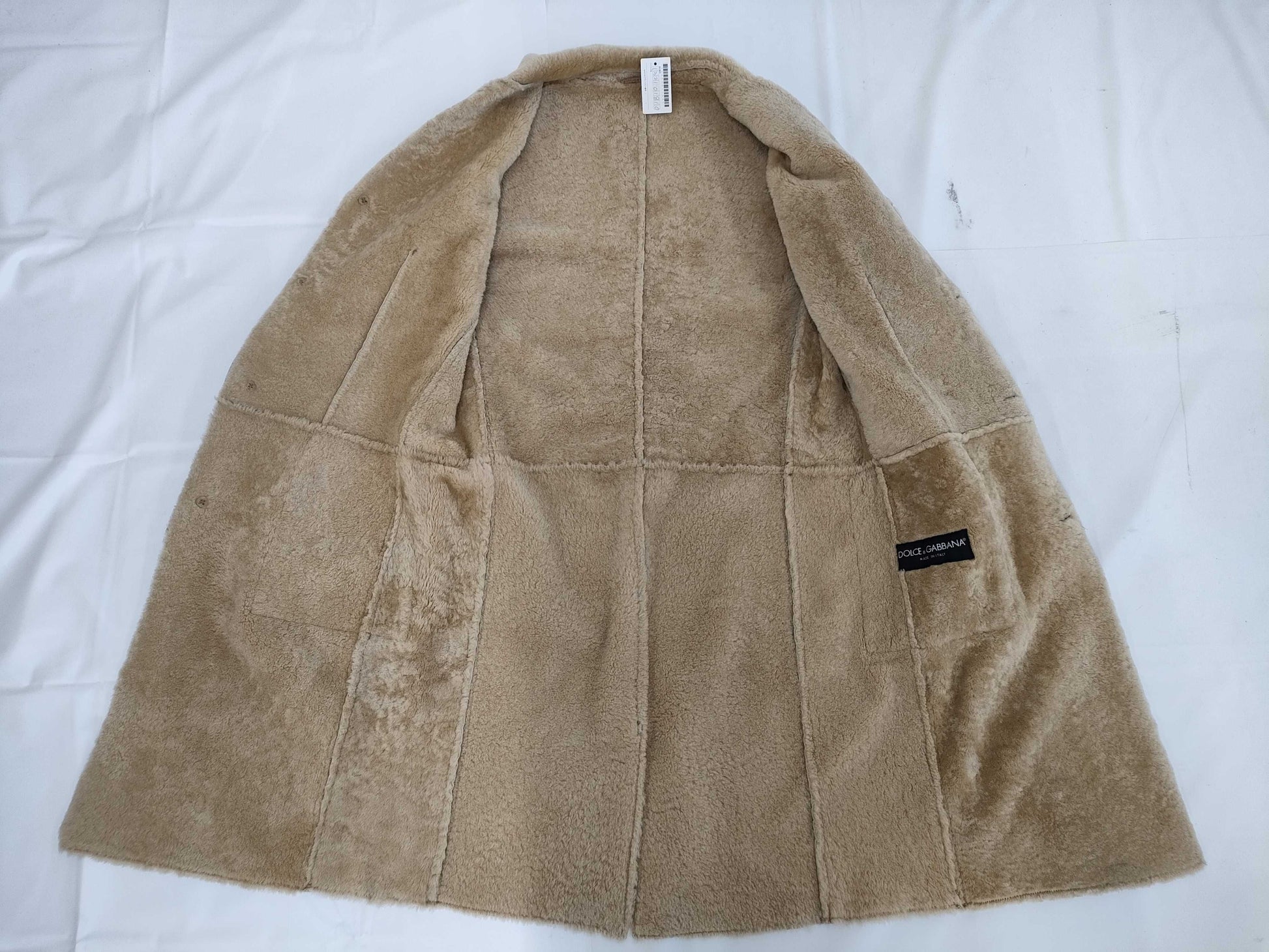 (10462_0174) DOLCE&GABBANA Fur Long Mouton Coat 48 Coat