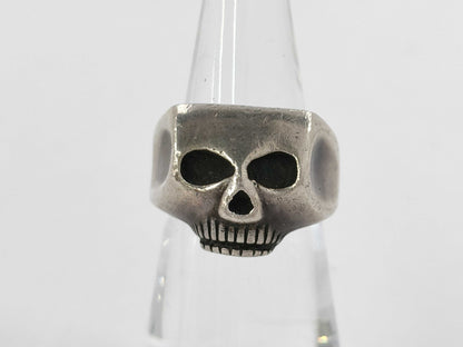 (10461_0313) Flashpoint Skull Ring Sterling Silver Ring
