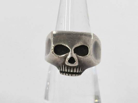 (10461_0313) Flashpoint Skull Ring Sterling Silver Ring