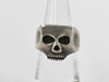 (10461_0313) Flashpoint Skull Ring Sterling Silver Ring