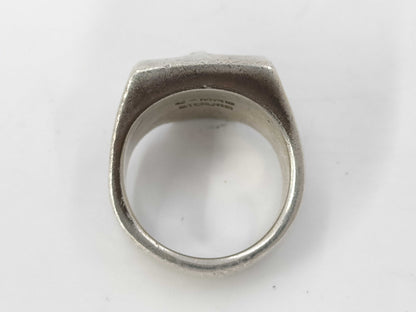 (10461_0313) Flashpoint Skull Ring Sterling Silver Ring