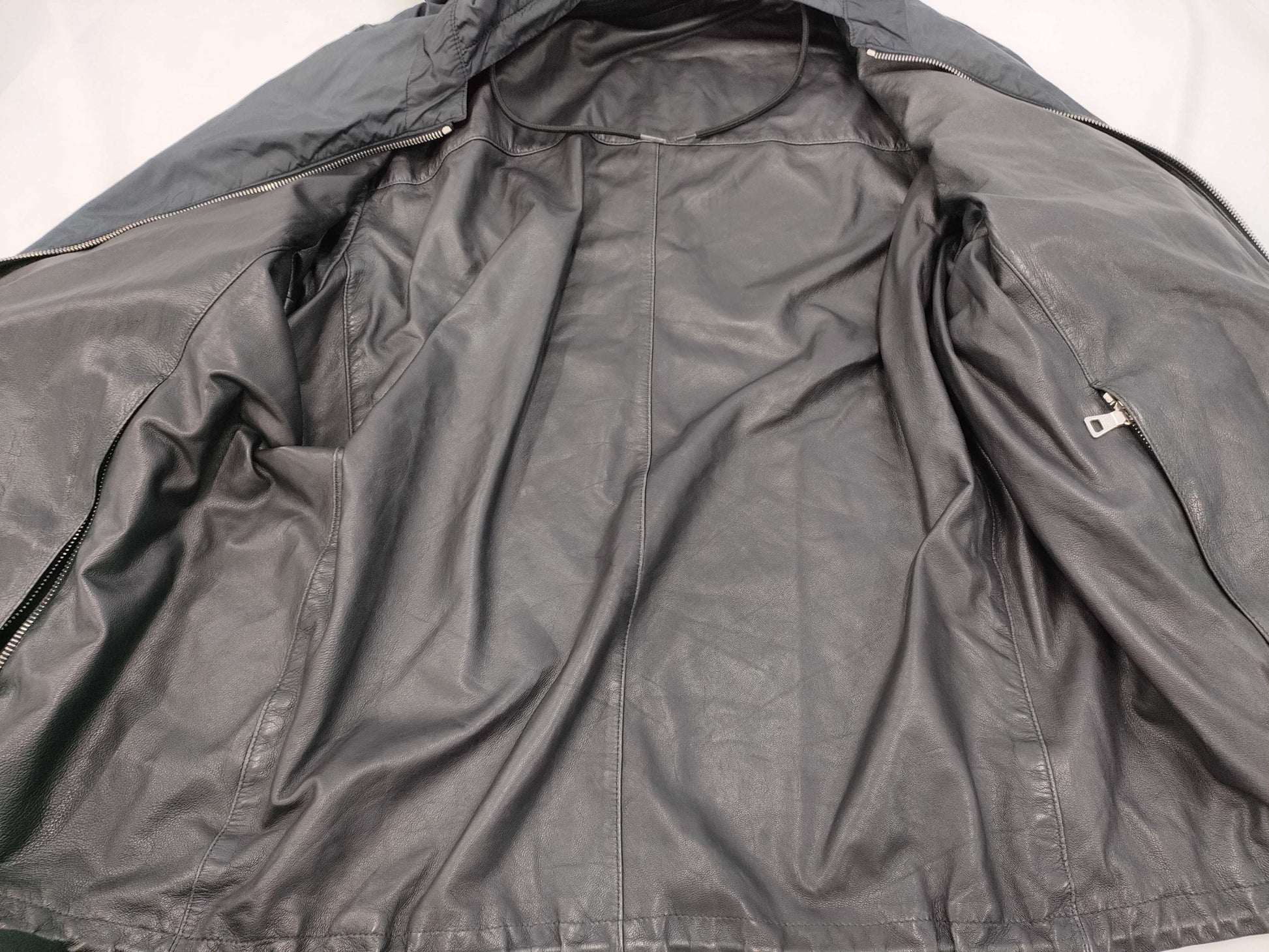 (10462_0248) PRADA PRADA Prada Reversible Jacket Nylon x Leather Size 54 Jacket