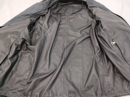 (10462_0248) PRADA PRADA Prada Reversible Jacket Nylon x Leather Size 54 Jacket