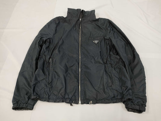 (10462_0248) PRADA PRADA Prada Reversible Jacket Nylon x Leather Size 54 Jacket