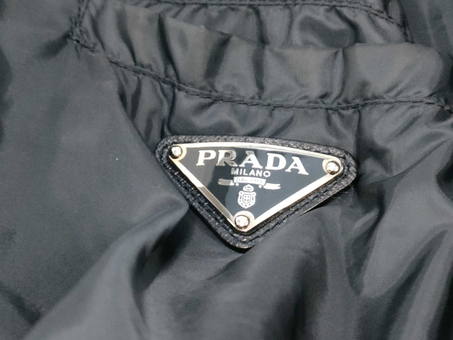 (10462_0248) PRADA PRADA Prada Reversible Jacket Nylon x Leather Size 54 Jacket