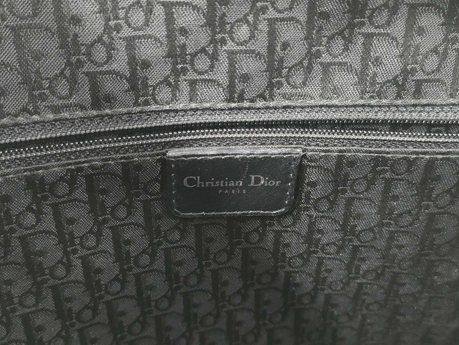 (10460_0341) Dior Christian Dior Boston Bag Galliano Hardcore Black Shoulder Bag
