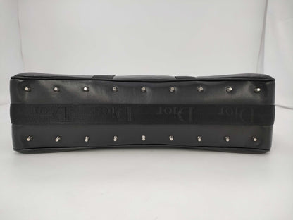 (10460_0341) Dior Christian Dior Boston Bag Galliano Hardcore Black Shoulder Bag