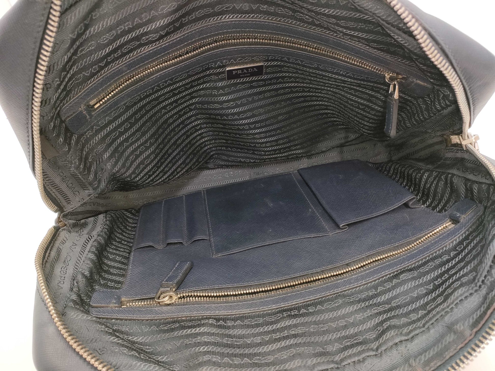 (10460_0243) PRADA Basano Briefcase Business Bag