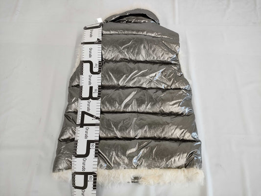 (10462_0243)▼MONCLER Moncler Vest Silver Size 0 Vest