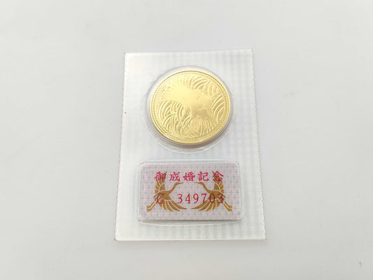 50,000 Yen Wedding Gold Coin, 24K Gold, 18.0g, Other Small Items 