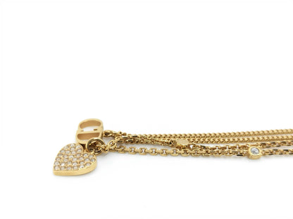 (10461_0346) Dior CLAIR D LUNE Necklace GP Gold Necklace