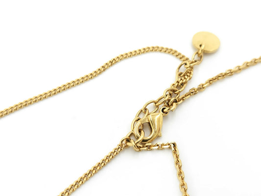 (10461_0346) Dior CLAIR D LUNE Necklace GP Gold Necklace