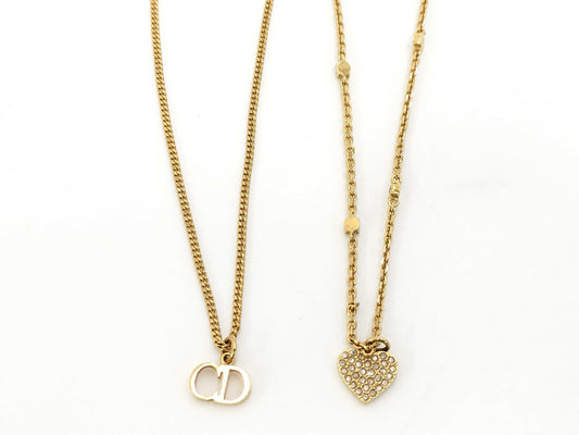 (10461_0346) Dior CLAIR D LUNE Necklace GP Gold Necklace