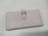 HERMES Bearn Soufflet Wallet Pink Wallet