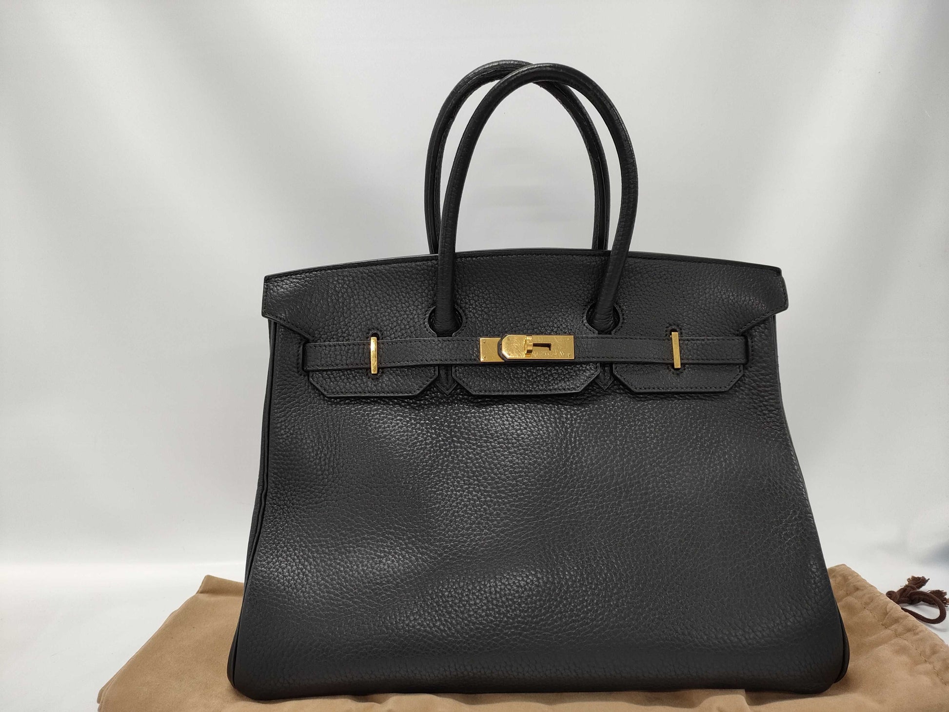 HERMES Birkin 35 Handbag Black Bag