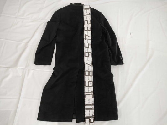 (10462_0099) HERMES Cashmere 100 Double Long Chester Coat Black 54 Coat