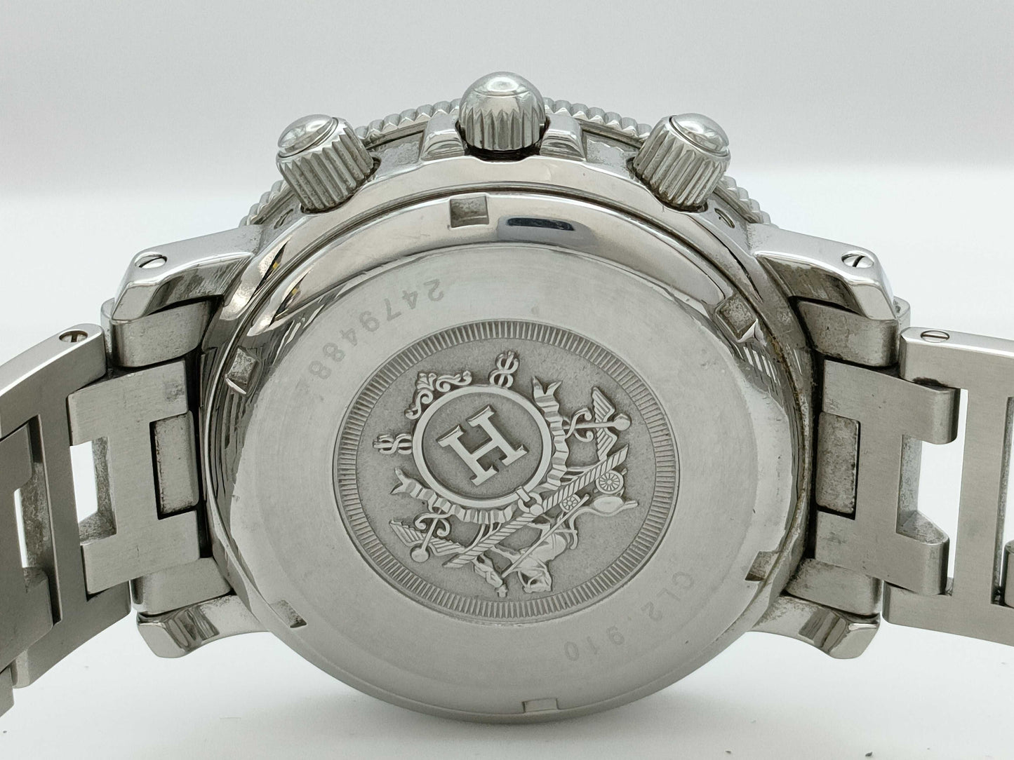 HERMES Clipper Diver CL2.910 2479488 Quartz Black Dial Unoperated Men's Watch