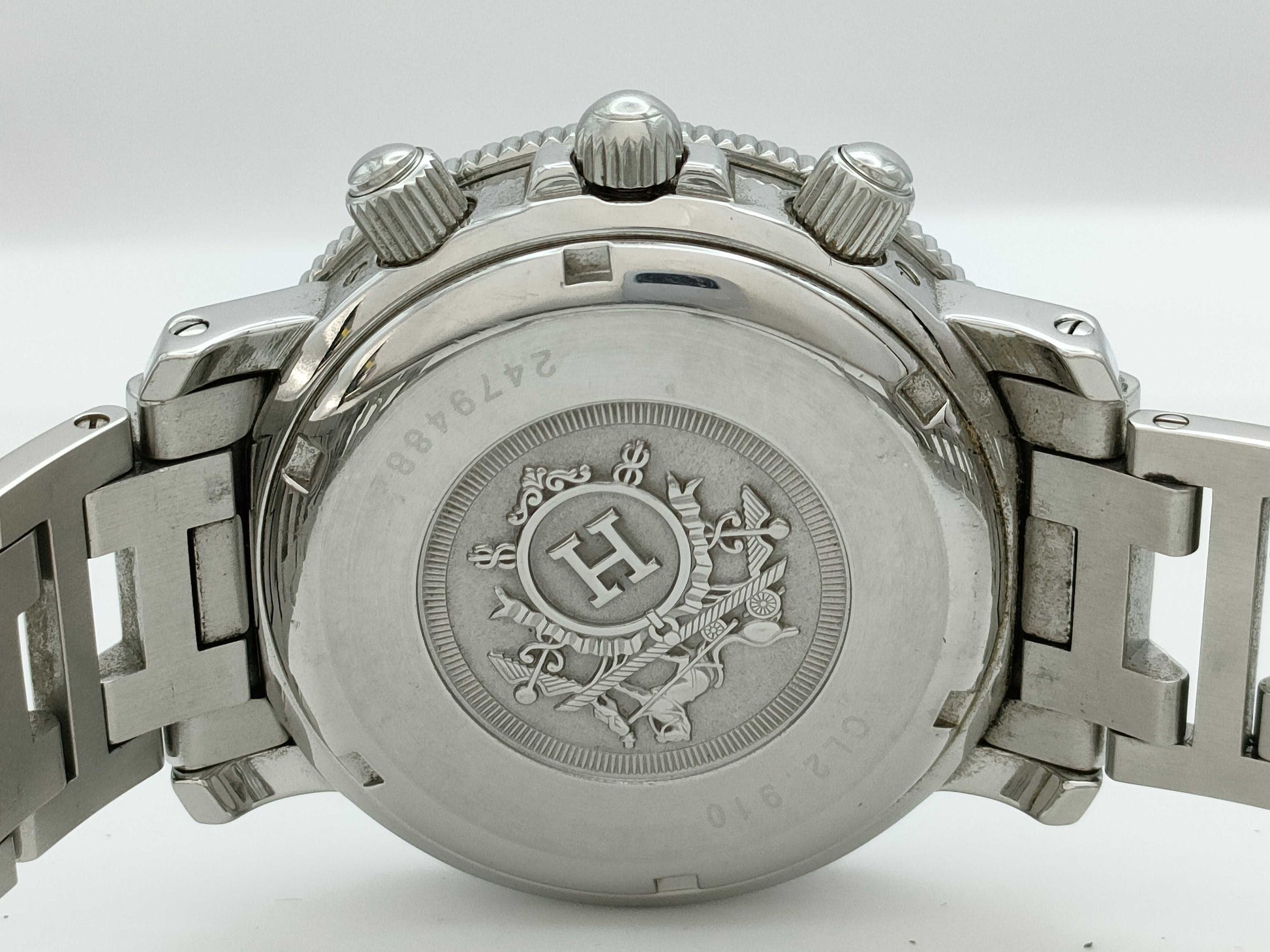 HERMES Clipper Diver CL2.910 2479488 Quartz Black Dial Unoperated Men's Watch