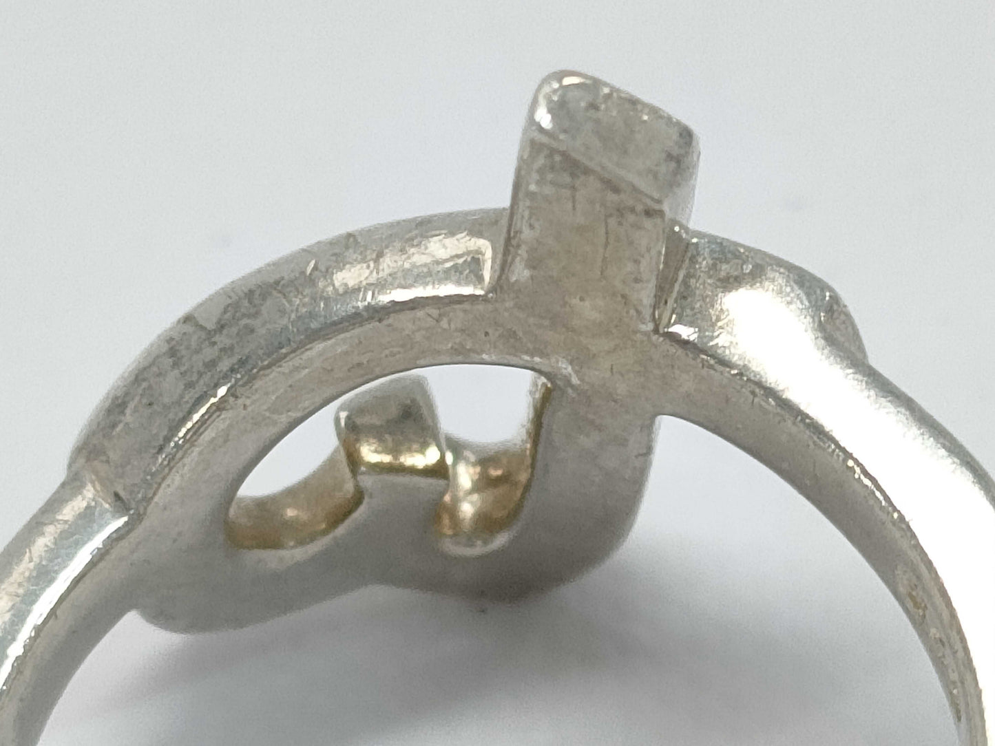 (10461_0201) Tiffany&Co. Tiffany&Co Tiffany Rubbing Heart Ring 3.4g SV925 Ring