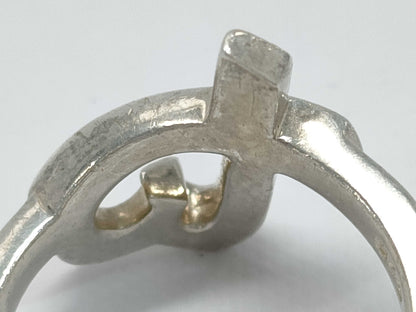 (10461_0201) Tiffany&Co. Tiffany&Co Tiffany Rubbing Heart Ring 3.4g SV925 Ring