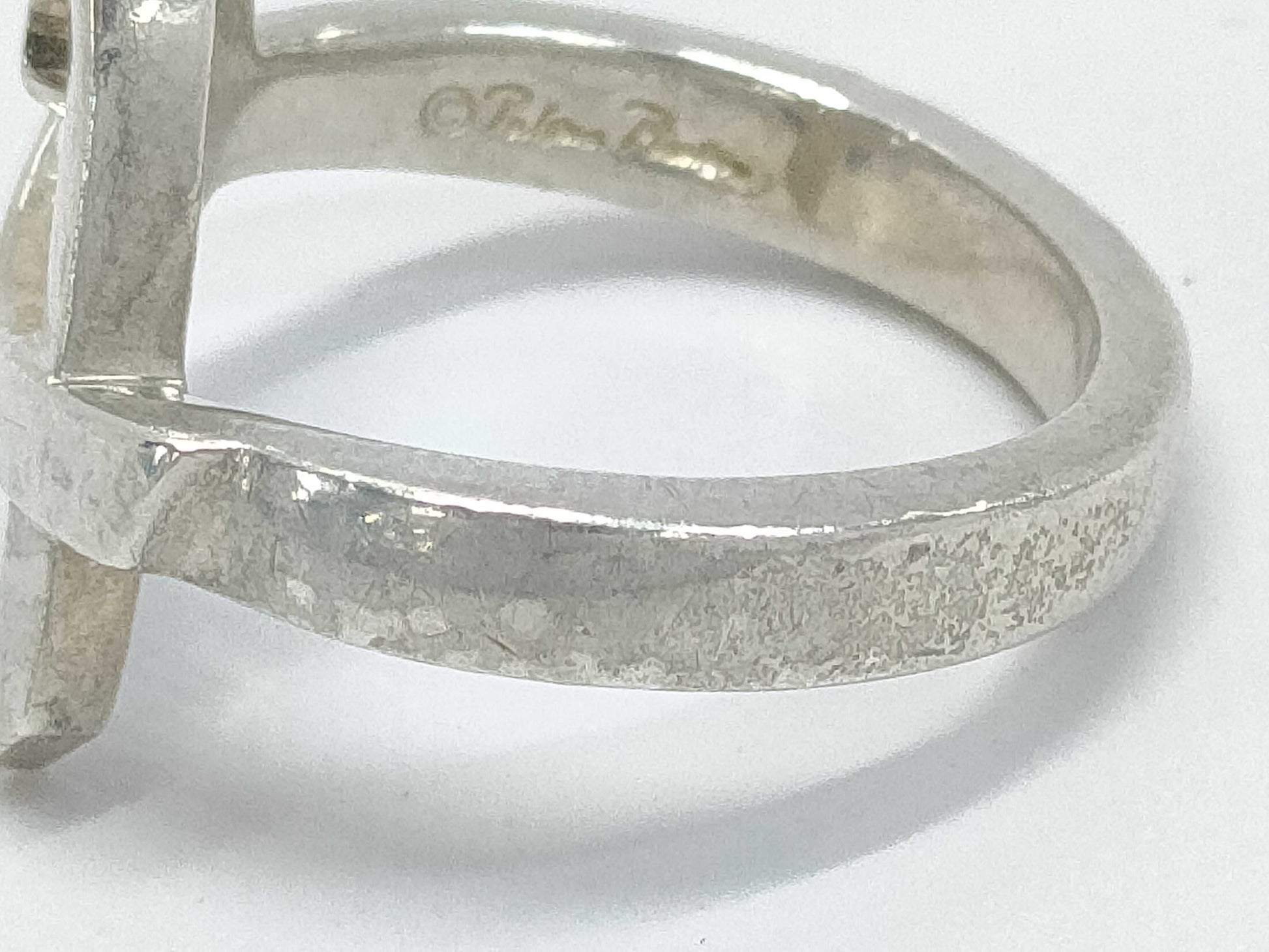 (10461_0201) Tiffany&Co. Tiffany&Co Tiffany Rubbing Heart Ring 3.4g SV925 Ring